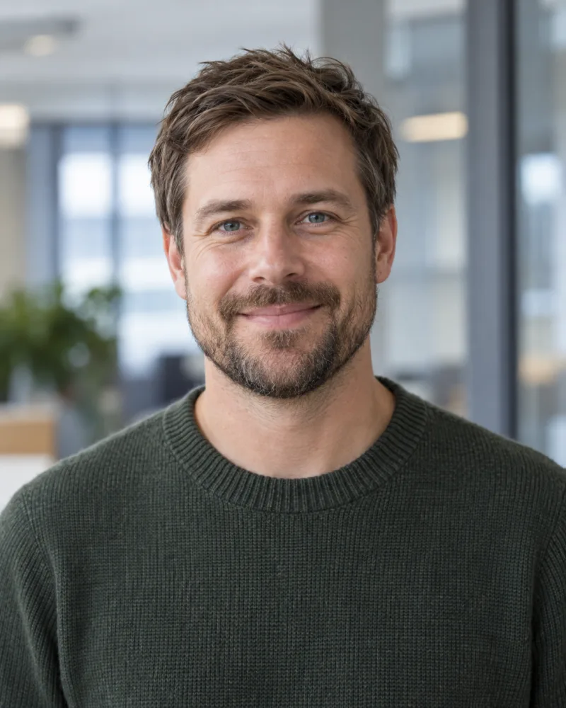 AI-generated fictional portrait of Erik Nordlander