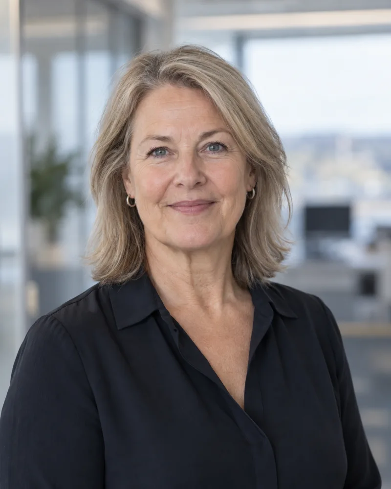 AI-generated fictional portrait of Eva Lindqvist