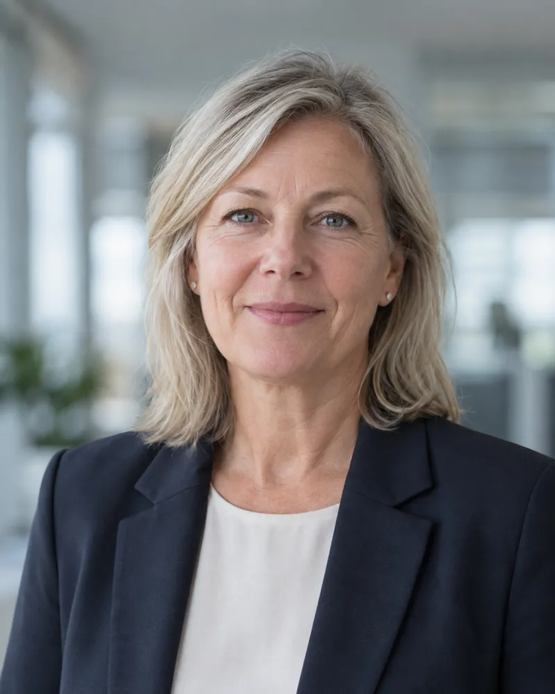 AI-generated fictional portrait of Katarina Sjöqvist