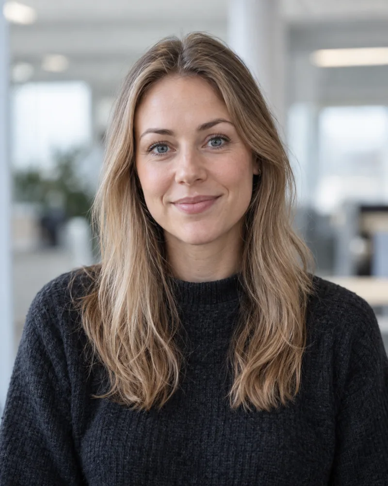 AI-generated fictional portrait of Linnea Borg