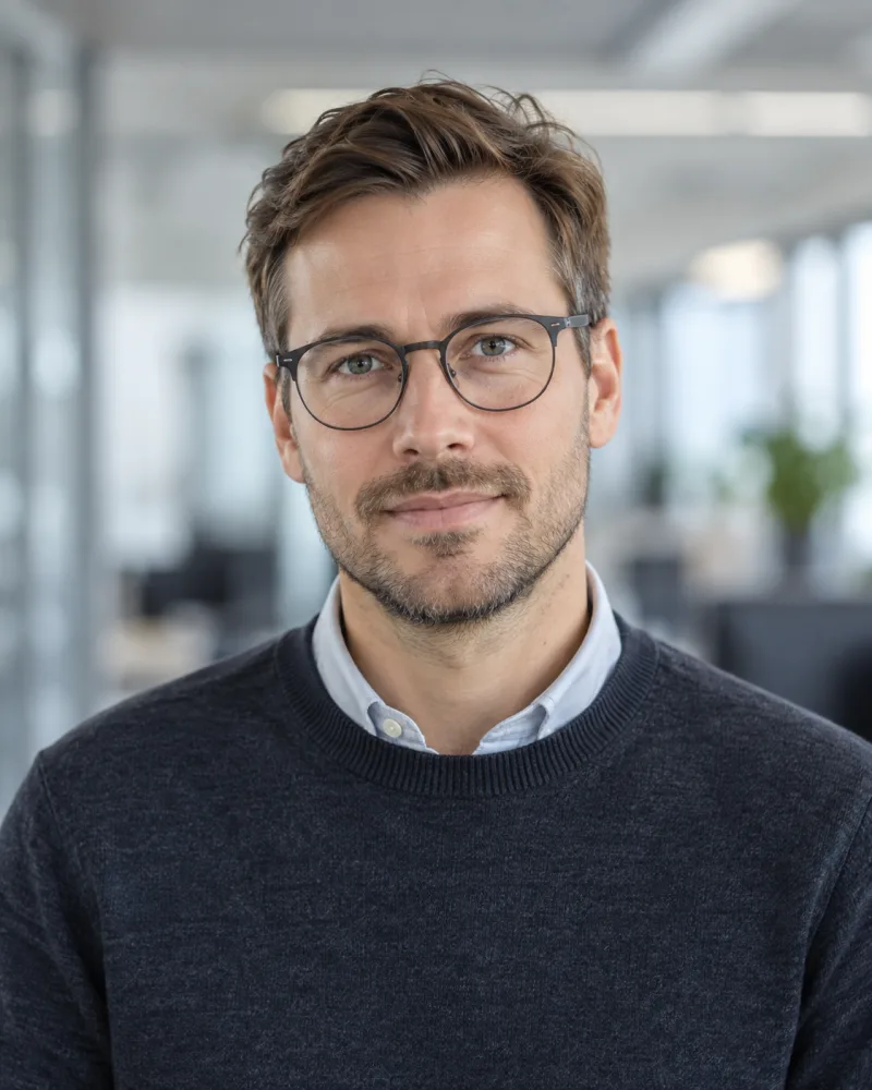 AI-generated fictional portrait of Samuel Öberg